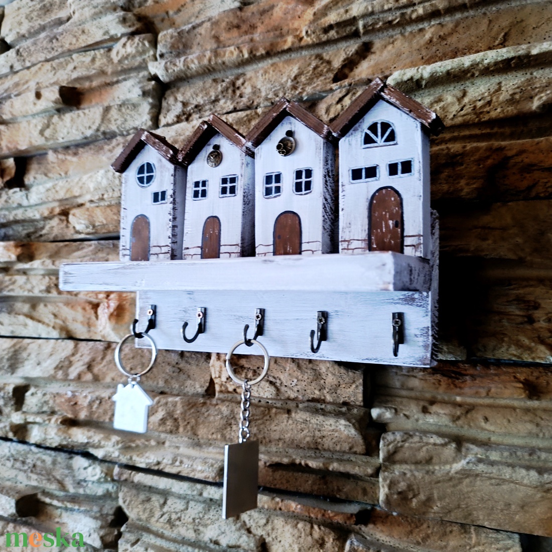 Házikós,fából készült fali kulcstartó II. - otthon & életmód - dekoráció - fali és függő dekoráció - fali kulcstartó - Meska.hu Házikós,fából készült fali kulcstartó II. - otthon & életmód - dekoráció - fali és függő dekoráció - fali kulcstartó - Meska.hu