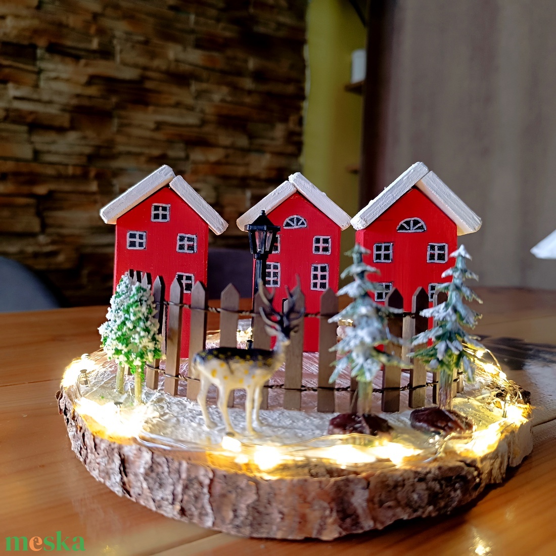 Meseszép karácsonyi falu LED világítással - karácsony - karácsonyi lakásdekoráció - karácsonyi falu, házikó - Meska.hu Meseszép karácsonyi falu LED világítással - karácsony - karácsonyi lakásdekoráció - karácsonyi falu, házikó - Meska.hu