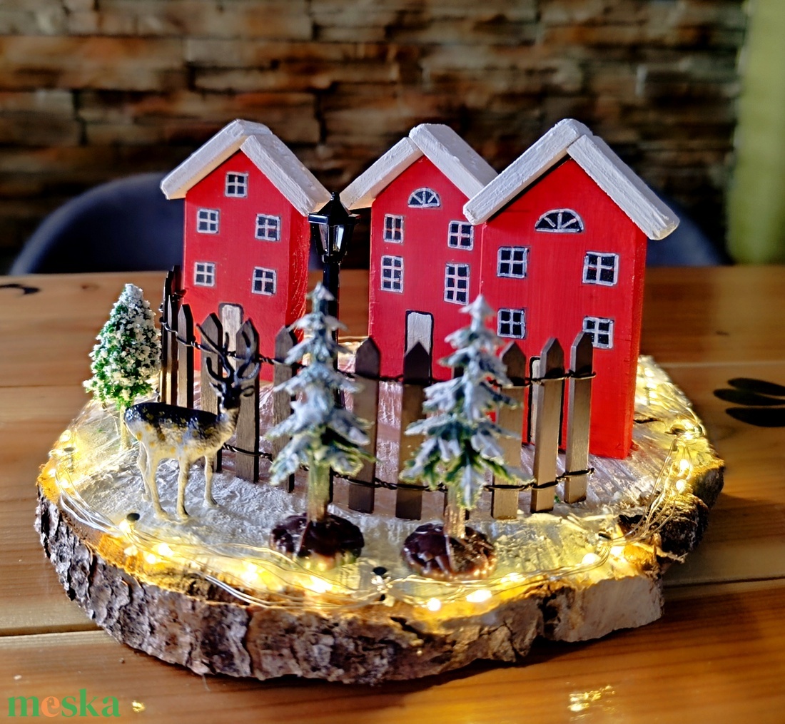 Meseszép karácsonyi falu LED világítással - karácsony - karácsonyi lakásdekoráció - karácsonyi falu, házikó - Meska.hu Meseszép karácsonyi falu LED világítással - karácsony - karácsonyi lakásdekoráció - karácsonyi falu, házikó - Meska.hu