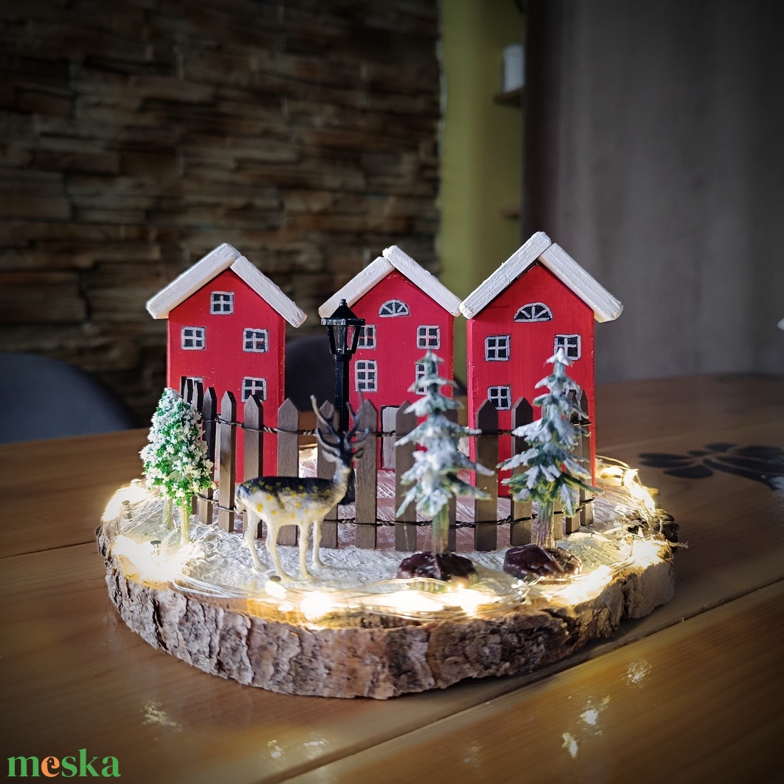 Meseszép karácsonyi falu LED világítással - karácsony - karácsonyi lakásdekoráció - karácsonyi falu, házikó - Meska.hu Meseszép karácsonyi falu LED világítással - karácsony - karácsonyi lakásdekoráció - karácsonyi falu, házikó - Meska.hu