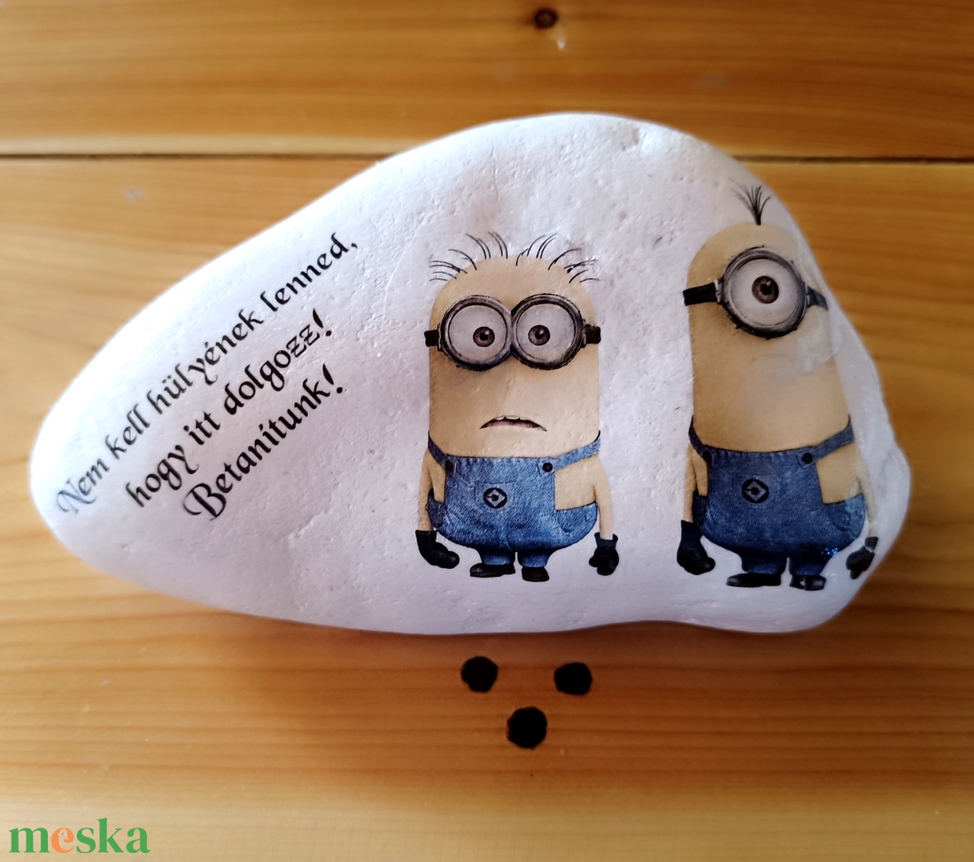 Vicces díszkő - otthon & életmód - dekoráció - asztal és polc dekoráció - kavics & kő - Meska.hu