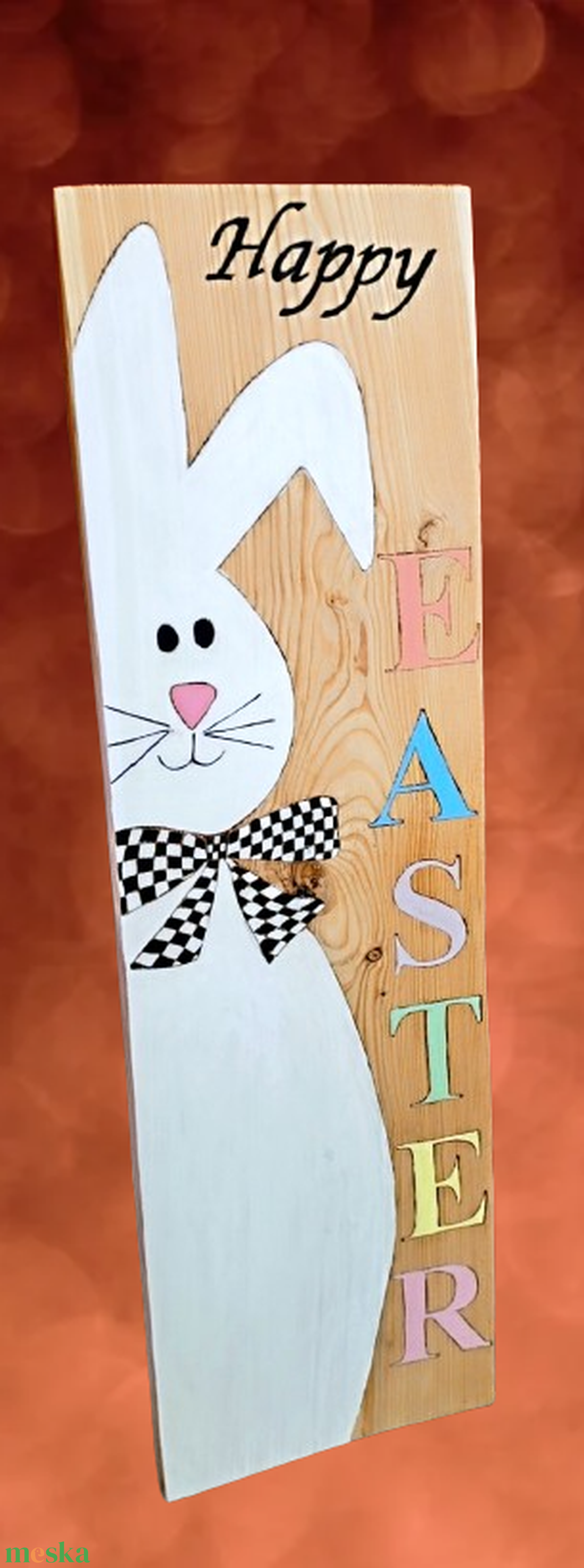 Húsvéti nyuszis tábla - otthon & életmód - dekoráció - kép & falikép - táblakép - Meska.hu