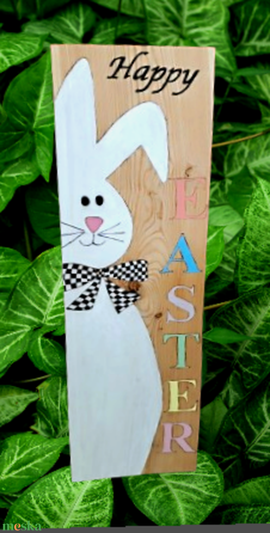 Húsvéti nyuszis tábla - otthon & életmód - dekoráció - kép & falikép - táblakép - Meska.hu