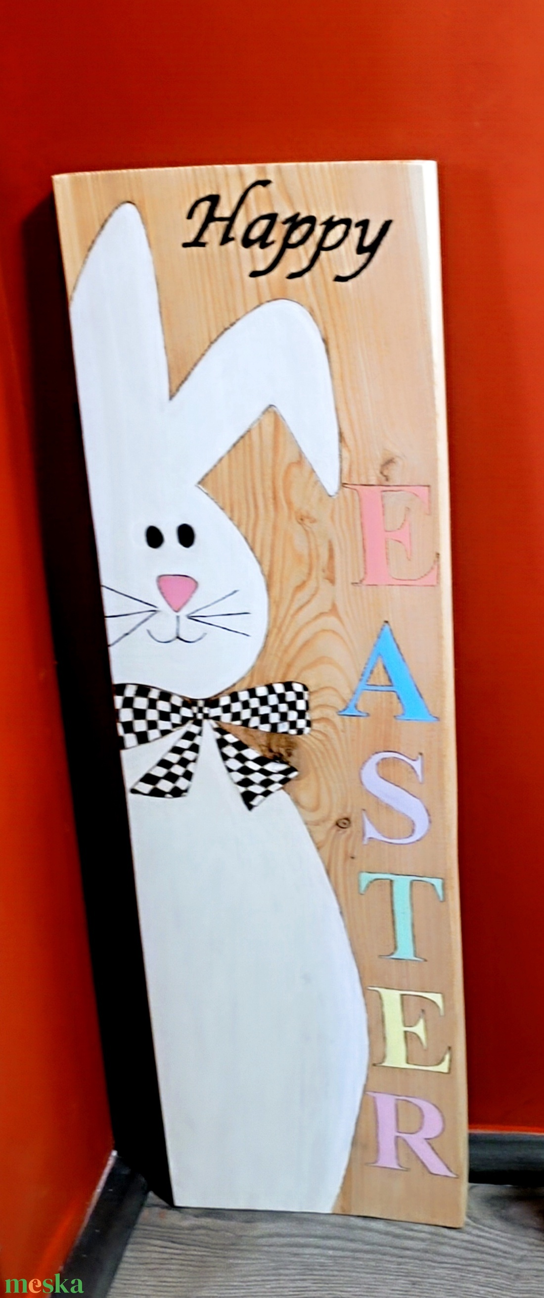 Húsvéti nyuszis tábla - otthon & életmód - dekoráció - kép & falikép - táblakép - Meska.hu