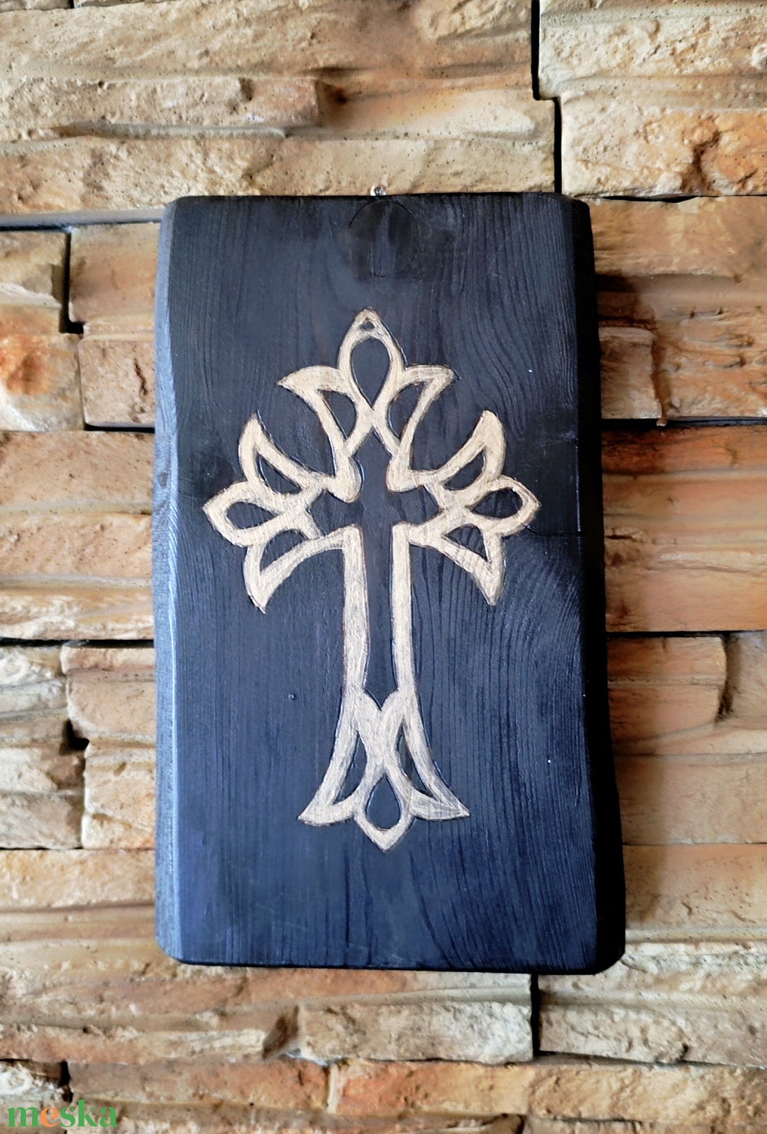 Kereszt.Fa falikép. - otthon & életmód - vallás - kereszt - Meska.hu