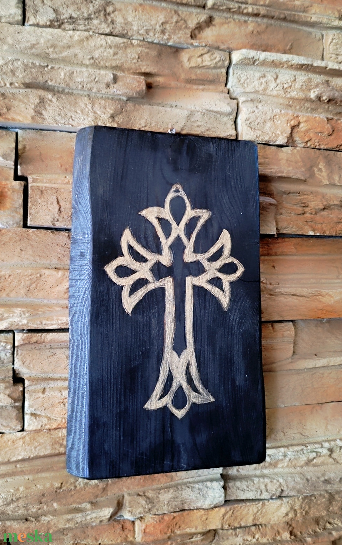 Kereszt.Fa falikép. - otthon & életmód - vallás - kereszt - Meska.hu