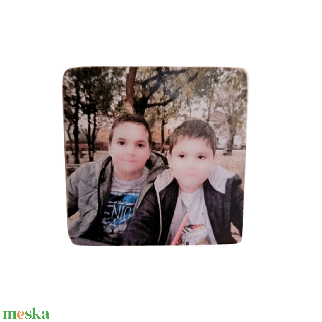 Egyedi,fa hűtőmágnes fotó alapján  - otthon & életmód - konyhafelszerelés, tálalás - konyhai dekoráció - hűtőmágnes - Meska.hu