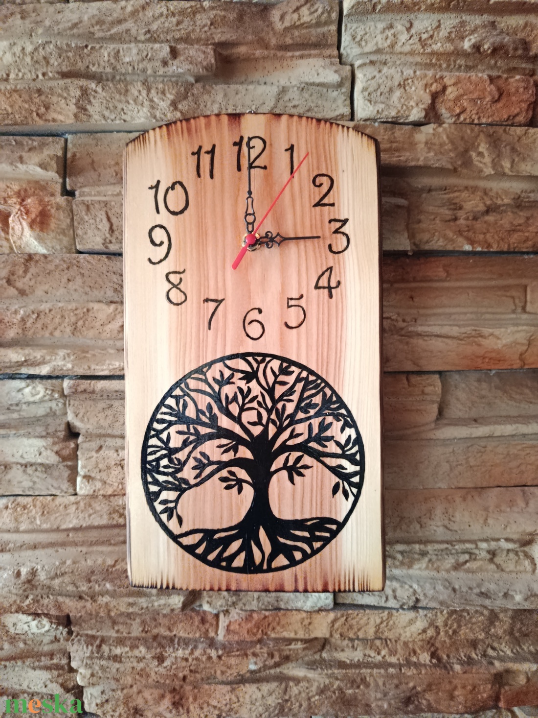 Fa falióra,faóra életfával - otthon & életmód - dekoráció - fali és függő dekoráció - falióra & óra - Meska.hu