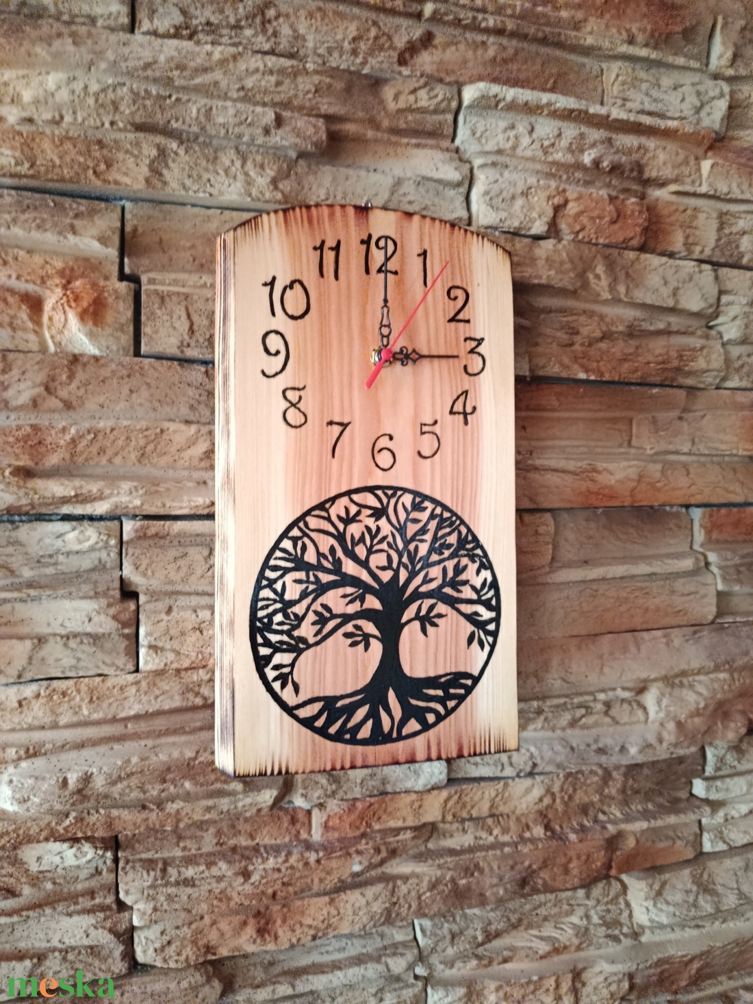 Fa falióra,faóra életfával - otthon & életmód - dekoráció - fali és függő dekoráció - falióra & óra - Meska.hu