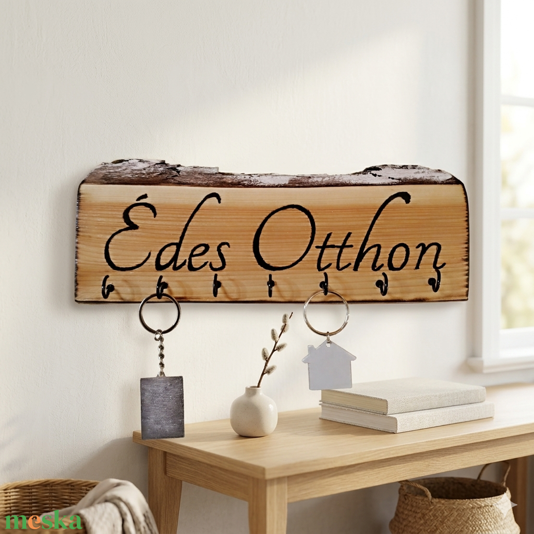 Édes Otthon � Rusztikus Kézműves Kulcstartó és Fali Dísz - otthon & életmód - dekoráció - fali és függő dekoráció - fali kulcstartó - Meska.hu