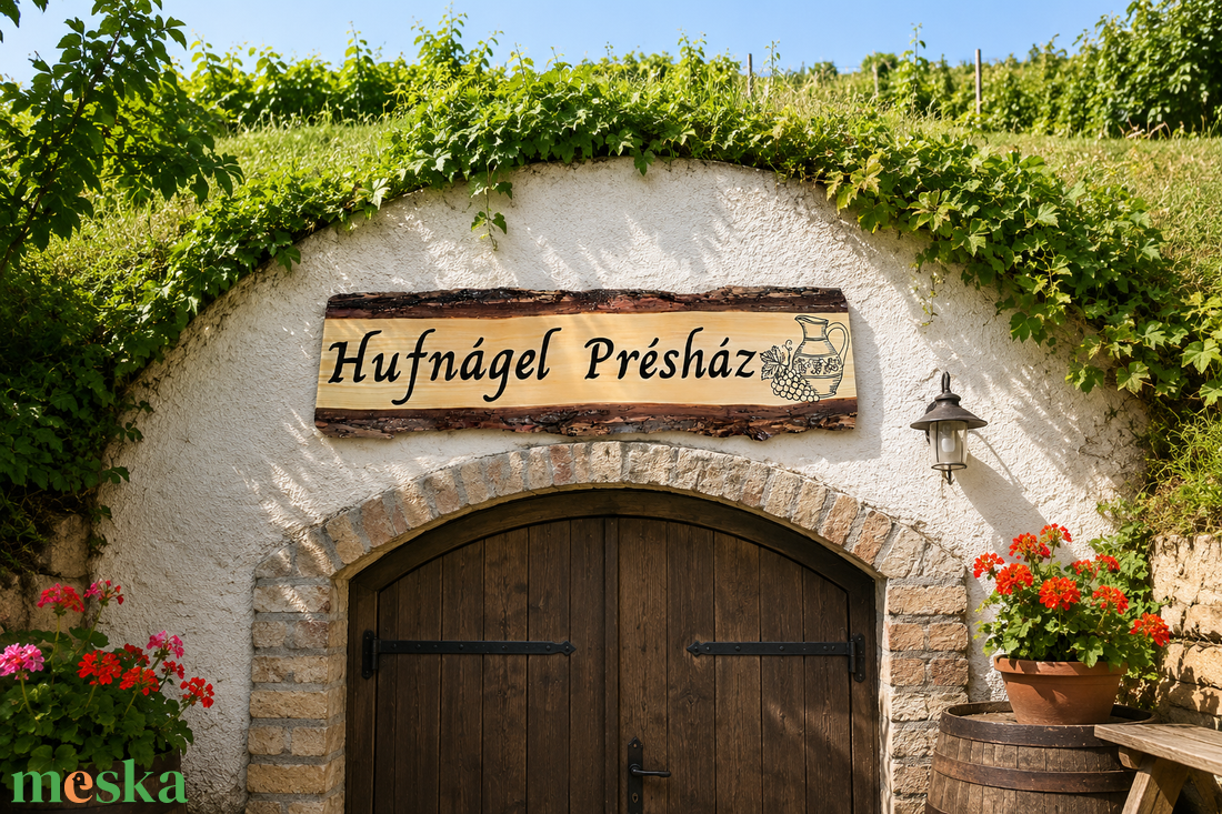 Rusztikus Cégtábla � Egyedi, kézzel készített pince- és présházdísz - otthon & életmód - dekoráció - asztal és polc dekoráció - gravírozott táblák - Meska.hu