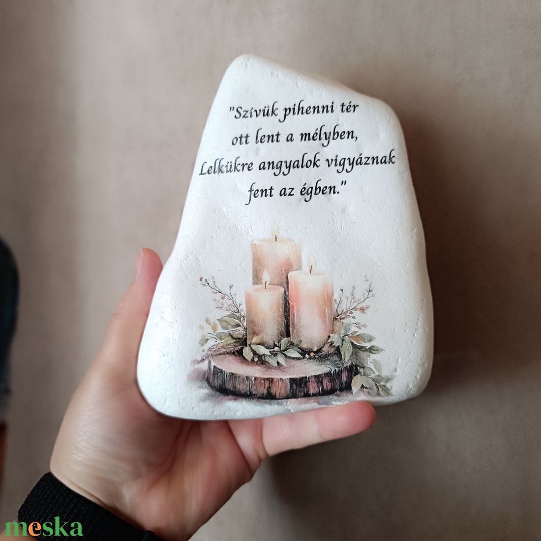 Lélekőrző Kegyeleti Kő - otthon & életmód - vallás - temetkezési tárgy - sírdísz, kegyeleti dísz - Meska.hu