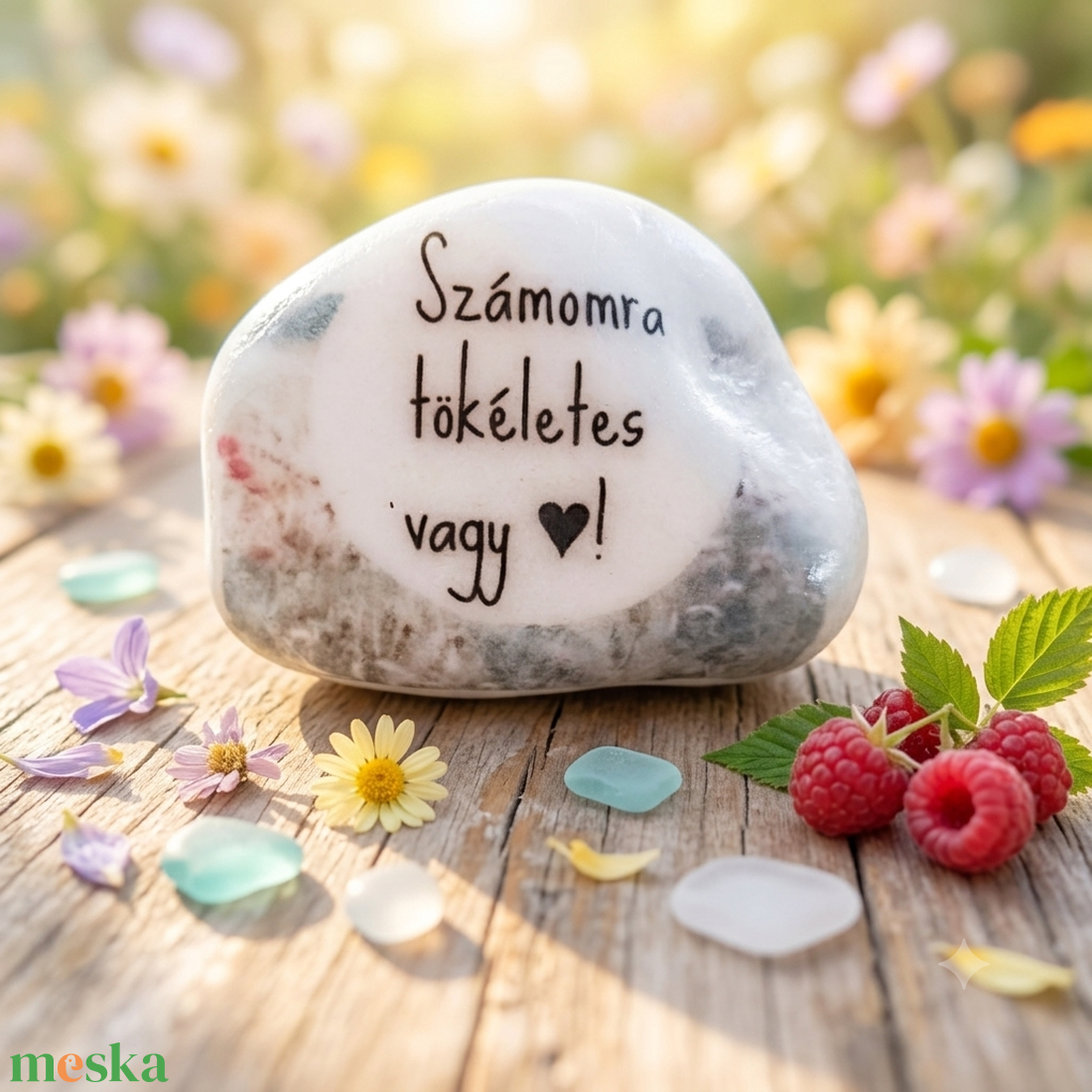 Számomra tökéletes vagy Feliratos Kő/ Ajándékkő - otthon & életmód - dekoráció - asztal és polc dekoráció - kavics & kő - Meska.hu