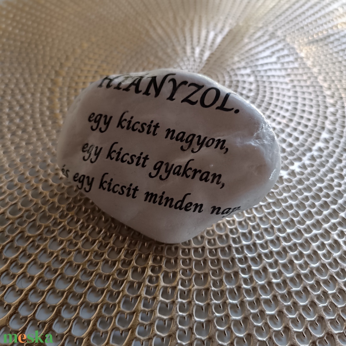 Kegyeleti Emlékkő � Hiányzol - otthon & életmód - dekoráció - asztal és polc dekoráció - kavics & kő - Meska.hu