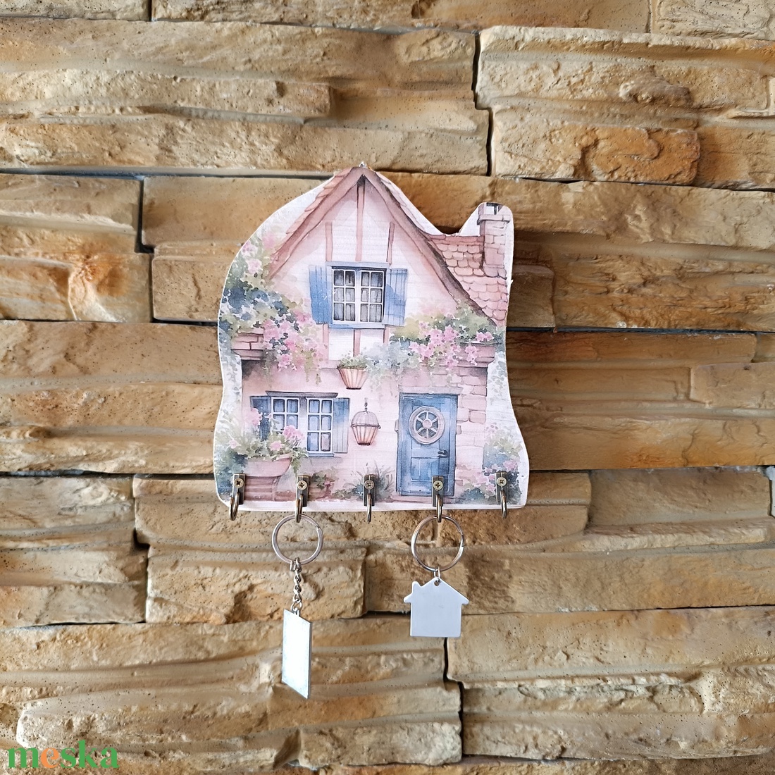 Nosztalgikus Otthon � Vintage stílusú fali kulcstartó - otthon & életmód - dekoráció - fali és függő dekoráció - fali kulcstartó - Meska.hu