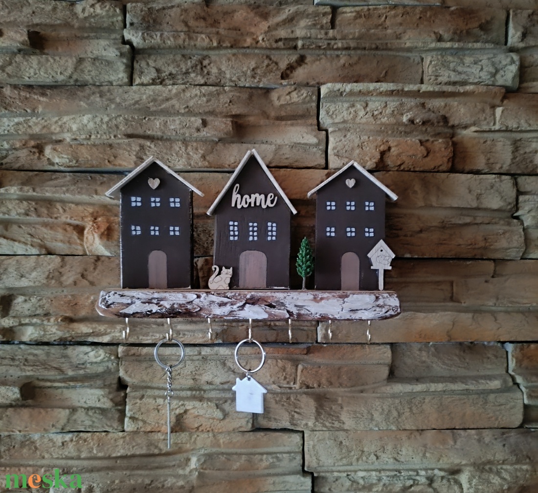 Home fa fali kulcstartó és akasztó � Egyedi, rusztikus otthoni dekoráció - otthon & életmód - dekoráció - fali és függő dekoráció - fali kulcstartó - Meska.hu