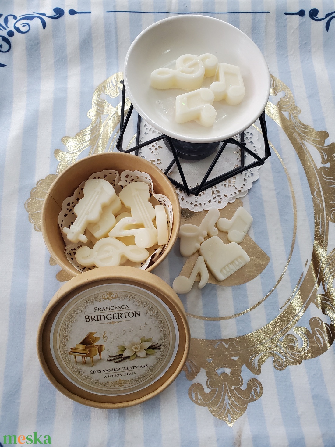 Francesca Bridgerton - Édes vanília illatviasz 50g - otthon & életmód - gyertya, illat, aroma - illatviasz - Meska.hu
