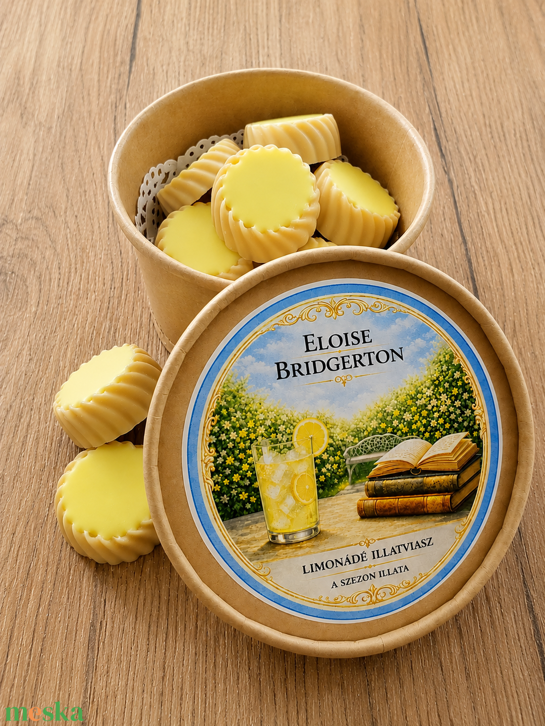 Eloise Bridgerton - Limonádé illatviasz - otthon & életmód - gyertya, illat, aroma - illatviasz - Meska.hu