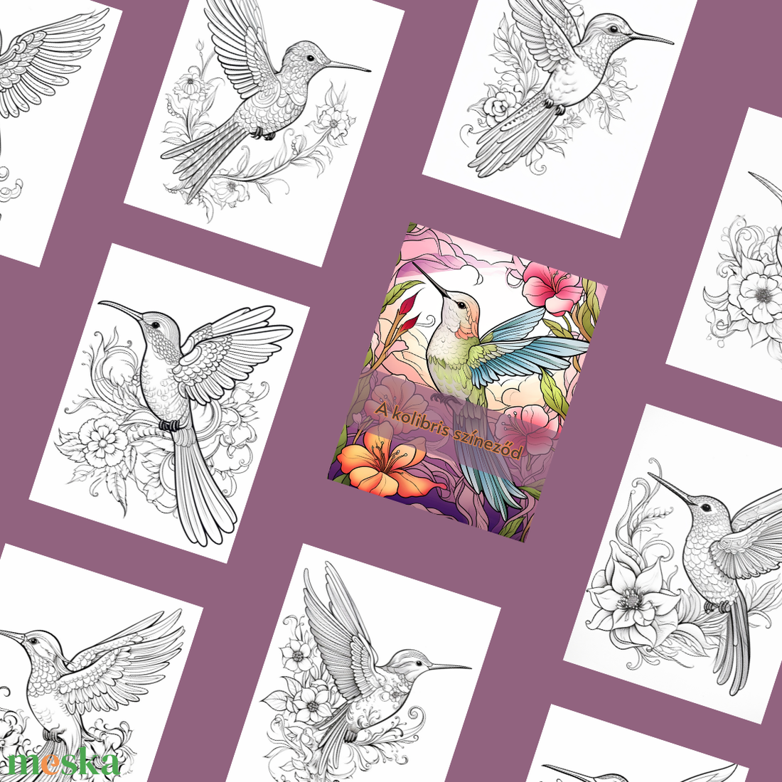 30 oldal - A kolibris színeződ - otthon & életmód - papír, írószer - színező - Meska.hu