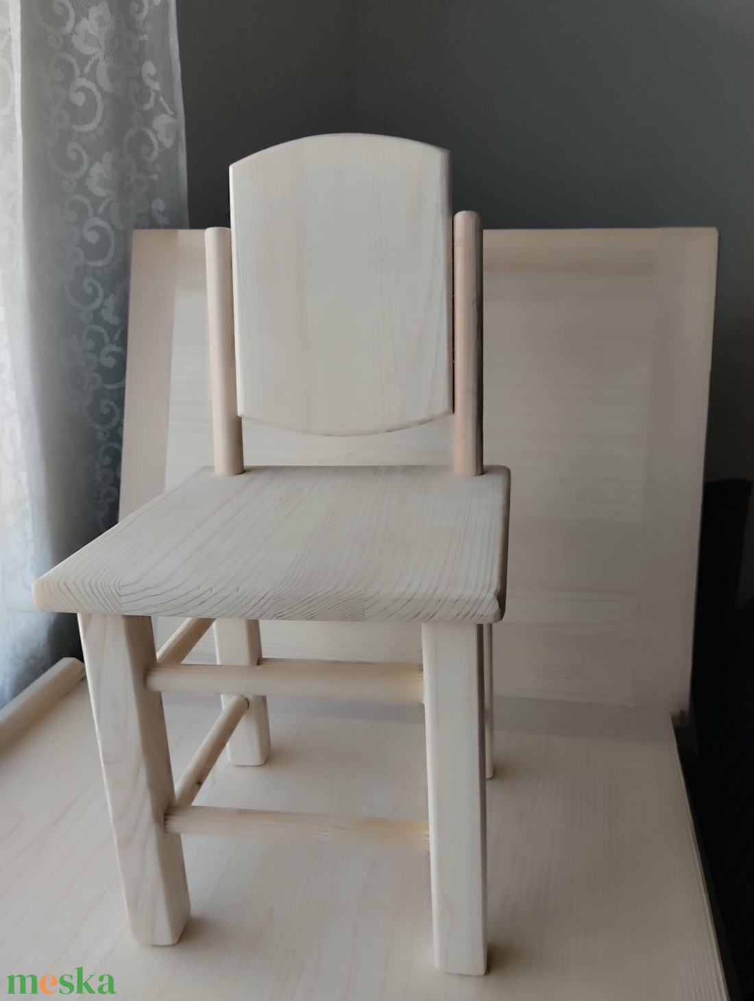 Támlás gyerekszék - baba - mama - babaszobabútor - gyerek szék, sámli - Meska.hu
