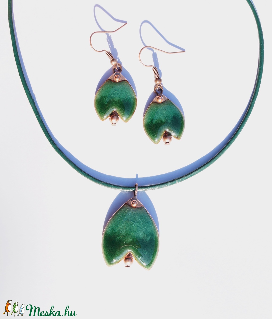 Tulipános szett Lilian2-nek - ékszer - ékszerszett - Meska.hu