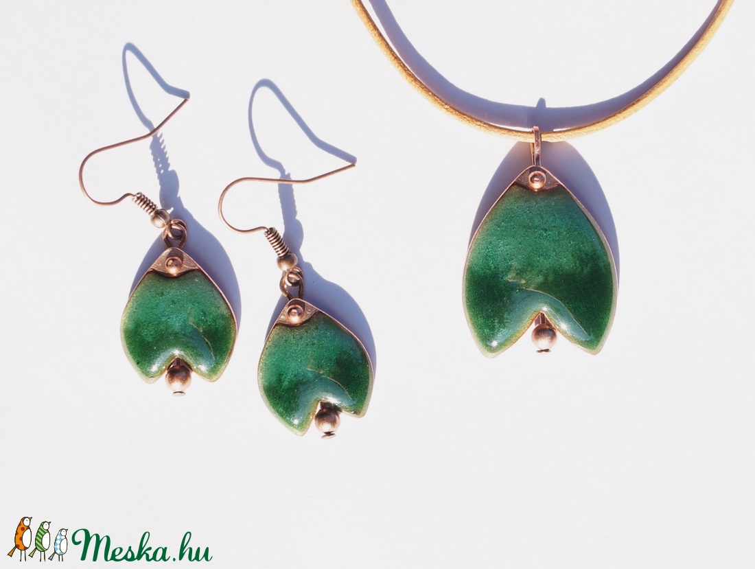 Tulipános szett Lilian2-nek - ékszer - ékszerszett - Meska.hu