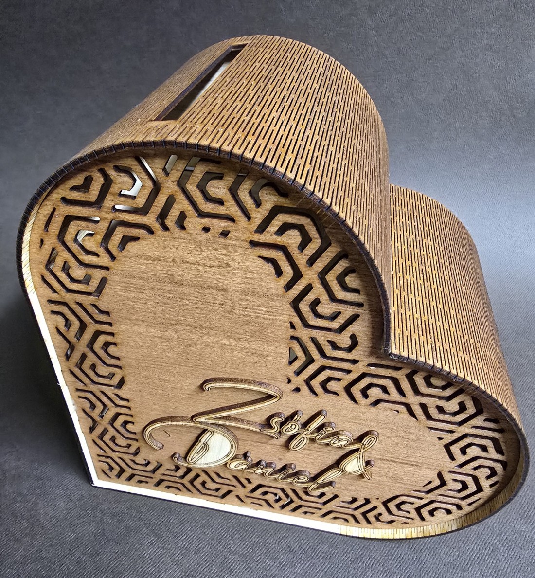 Pénzgyűjtő Szív - Esküvői Borítékgyűjtő Szív  - esküvő - emlék & ajándék - nászajándék - esküvői pénzátadó doboz - Meska.hu