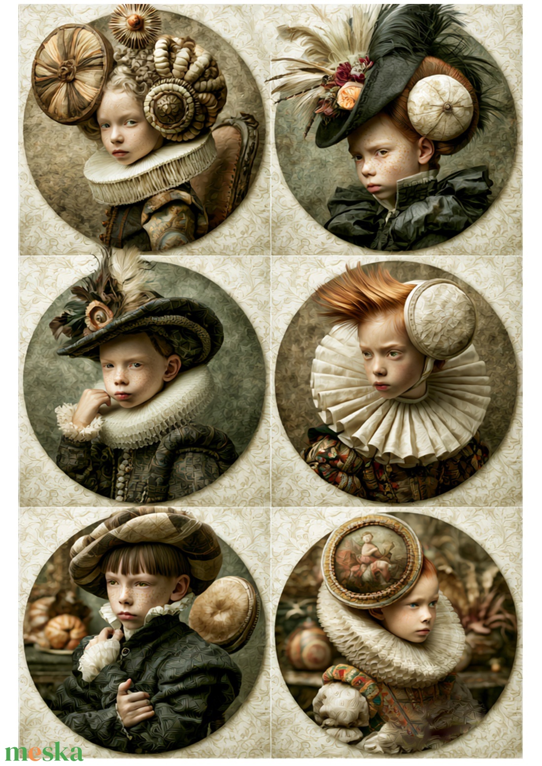 A nemesi korszak gyermekei (L) � Rizspapírra nyomtatott fantasy művészeti sorozat, A4-es rizspapír dekupázshoz - kellékek & szerszámok - papír - decoupage papír - Meska.hu