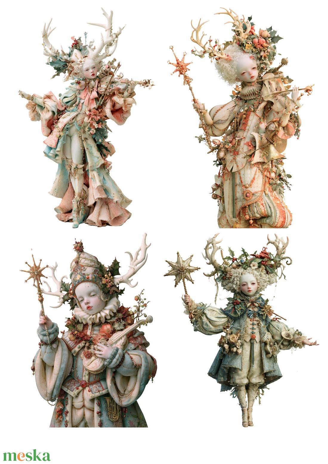 Forest Court � Fantasy-figurák rizspapíron, A4-es decoupage rizspapír - kellékek & szerszámok - papír - decoupage papír - Meska.hu