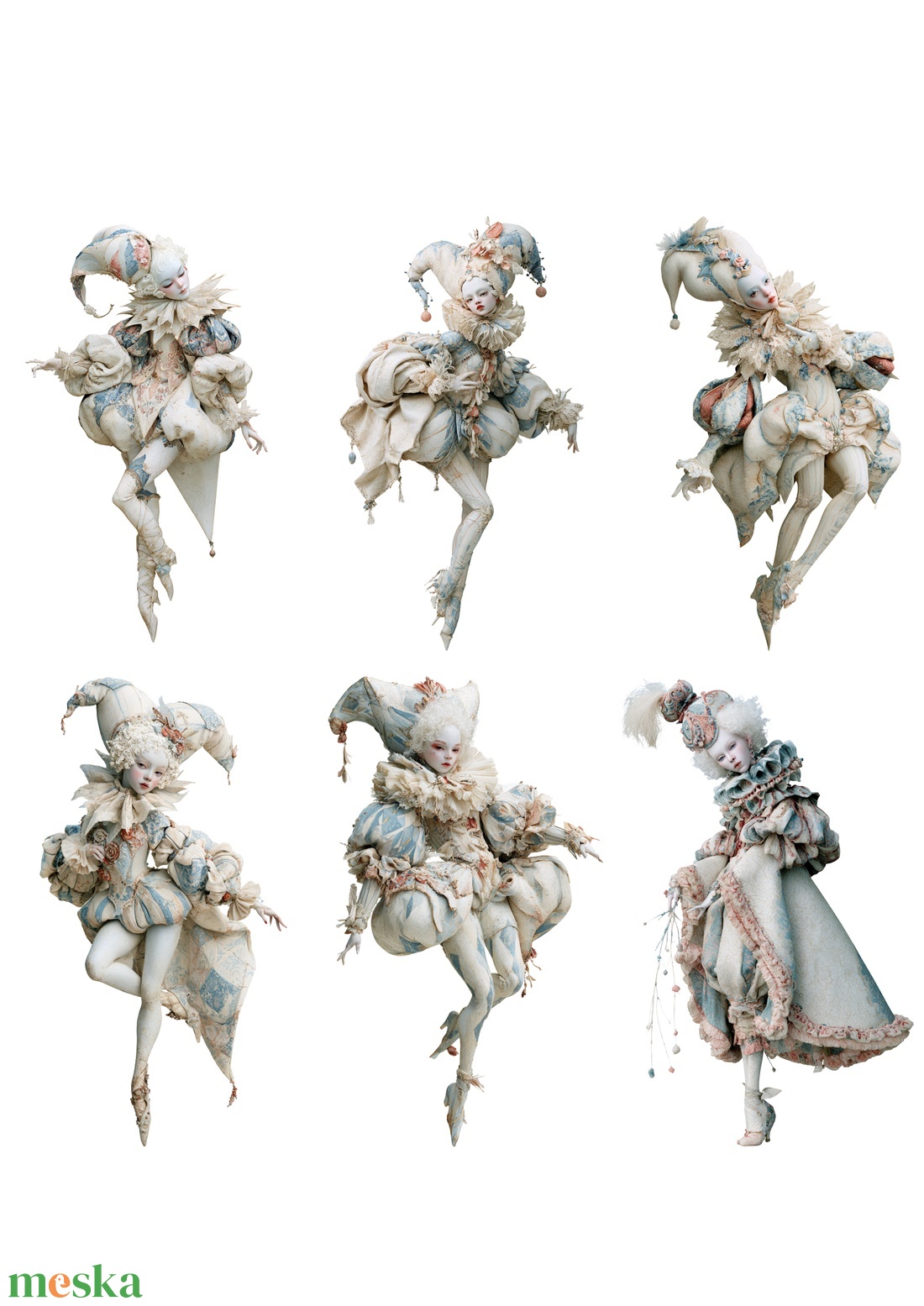 Silent Masquerade � Fantasy-figurák rizspapíron, A4-es decoupage rizspapír - kellékek & szerszámok - papír - decoupage papír - Meska.hu