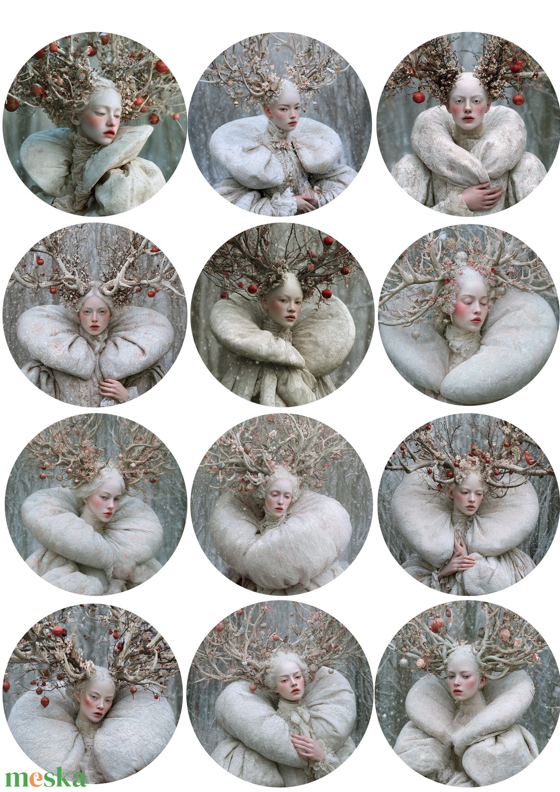 A4-es rizspapír  White Woods (C) � Fantasy-figurák rizspapíron, A4-es decoupage rizspapír - kellékek & szerszámok - papír - decoupage papír - Meska.hu