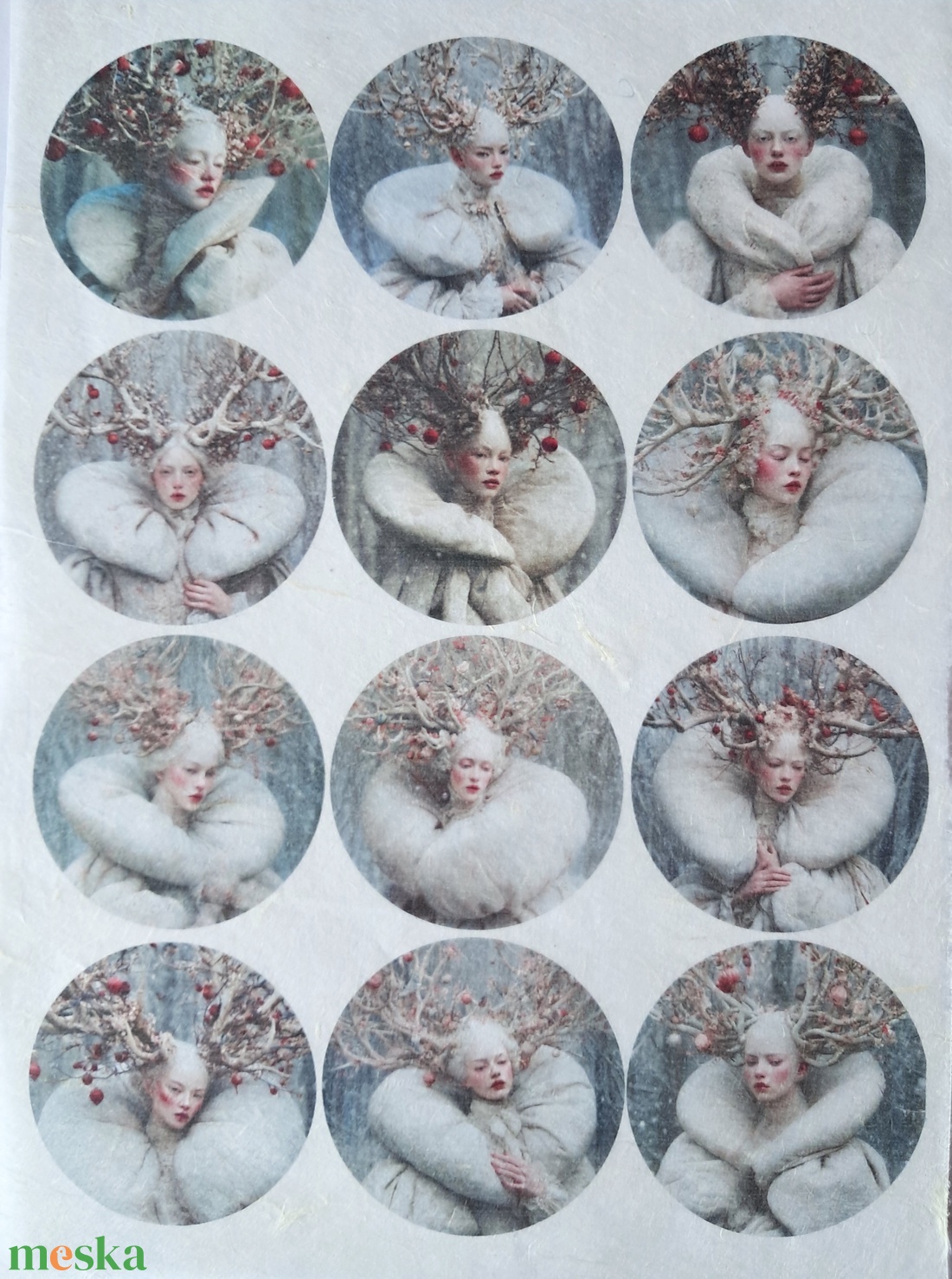 A4-es rizspapír  White Woods (C) � Fantasy-figurák rizspapíron, A4-es decoupage rizspapír - kellékek & szerszámok - papír - decoupage papír - Meska.hu