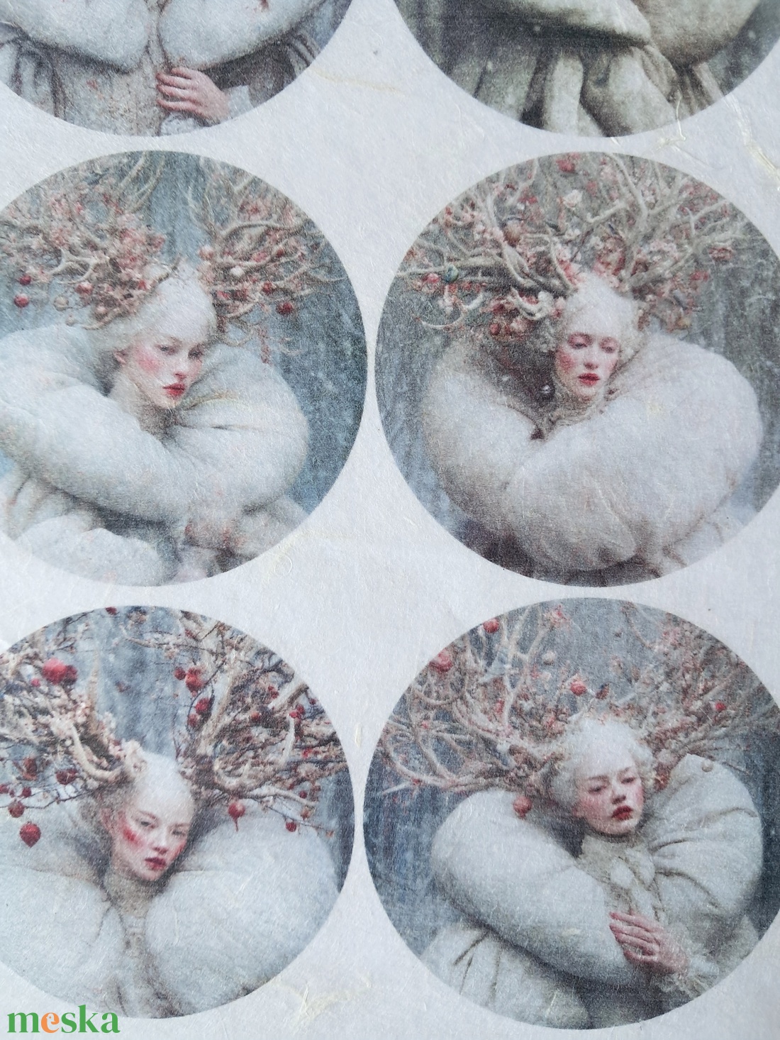 A4-es rizspapír  White Woods (C) � Fantasy-figurák rizspapíron, A4-es decoupage rizspapír - kellékek & szerszámok - papír - decoupage papír - Meska.hu
