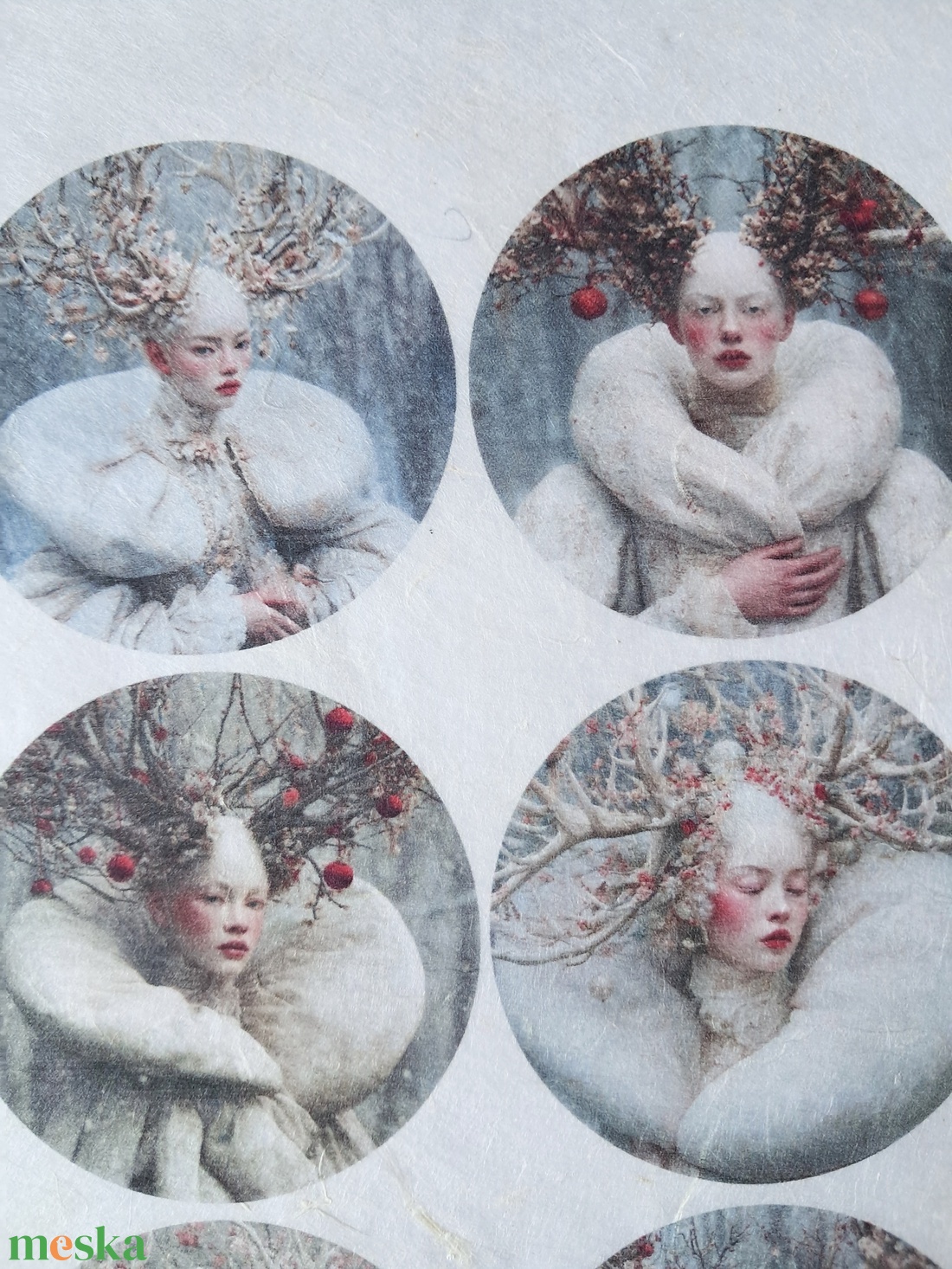 A4-es rizspapír  White Woods (C) � Fantasy-figurák rizspapíron, A4-es decoupage rizspapír - kellékek & szerszámok - papír - decoupage papír - Meska.hu