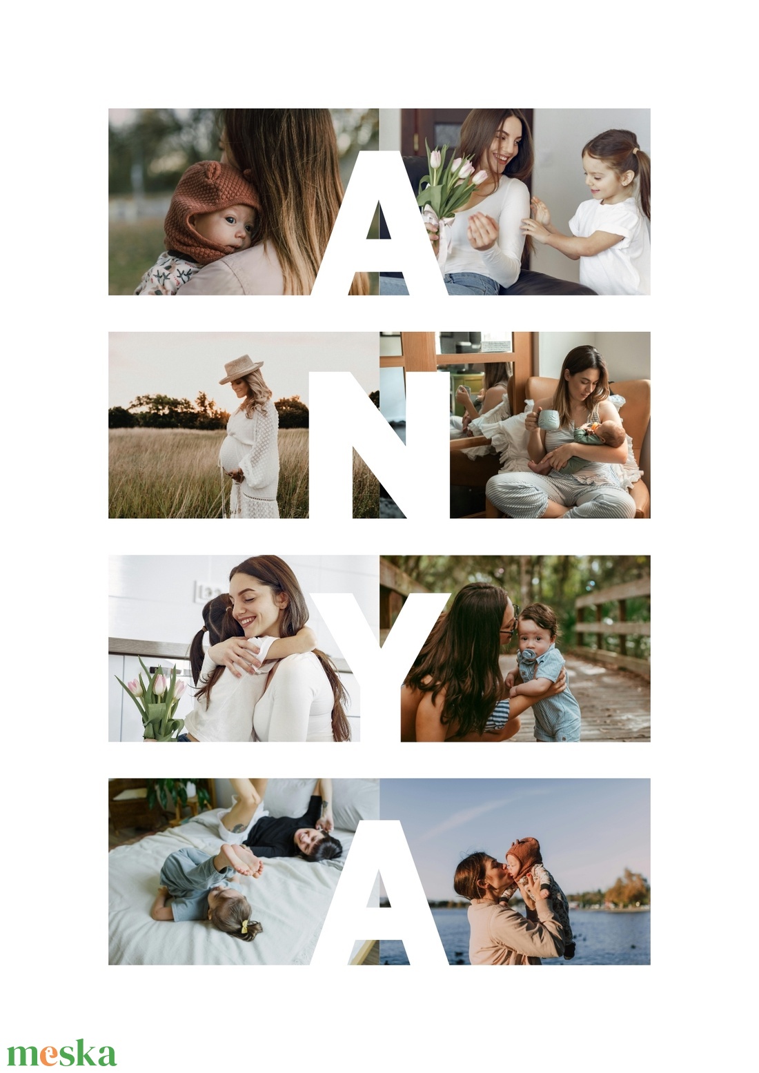 Fotókollázs köszöntő - szülőknek, nagyszülőknek, dédiknek - otthon & életmód - dekoráció - kép & falikép - mozaik kép - Meska.hu