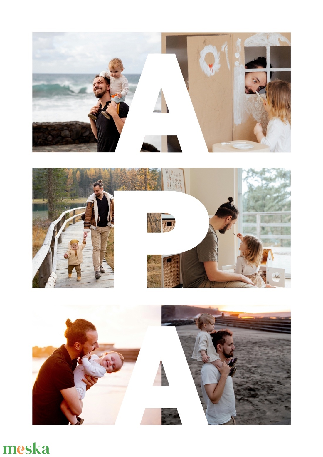 Fotókollázs köszöntő - szülőknek, nagyszülőknek, dédiknek - otthon & életmód - dekoráció - kép & falikép - mozaik kép - Meska.hu