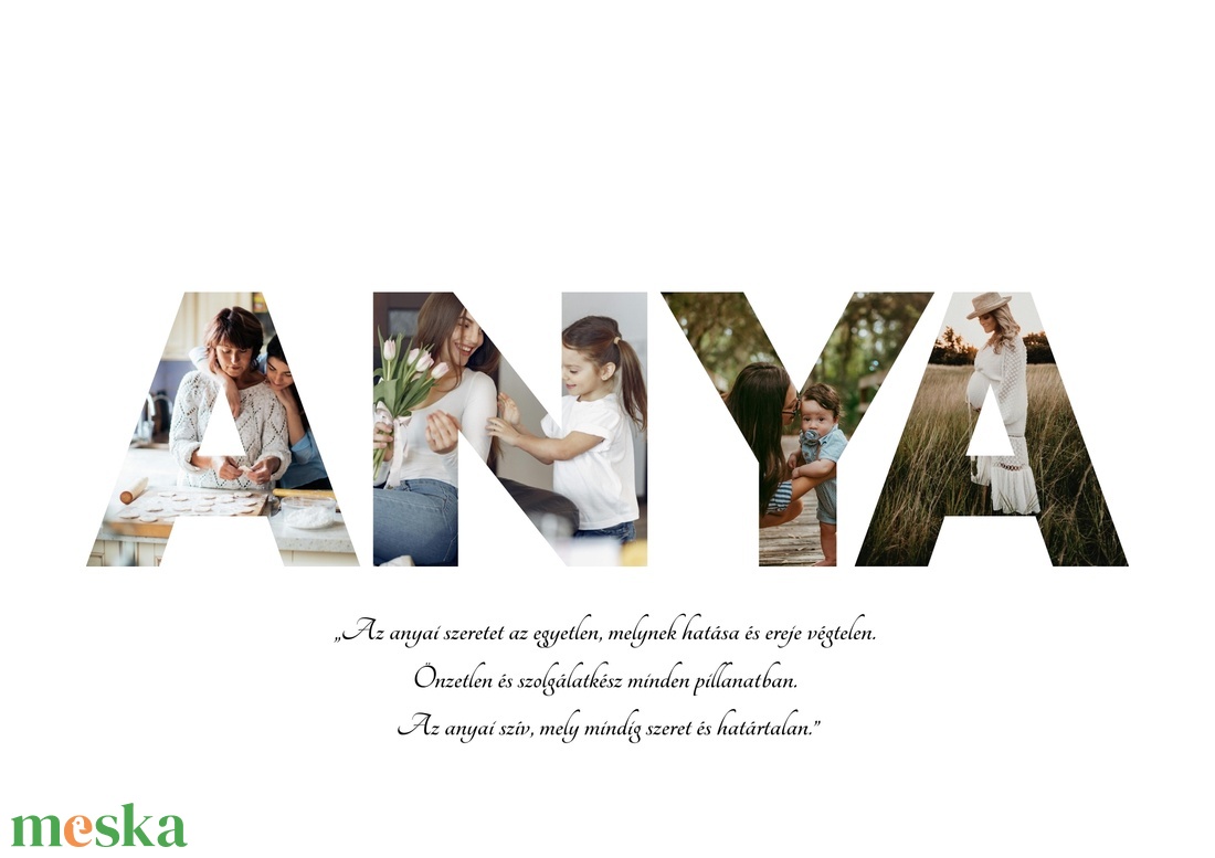 Fotókollázs köszöntő - szülőknek, nagyszülőknek - otthon & életmód - dekoráció - kép & falikép - mozaik kép - Meska.hu