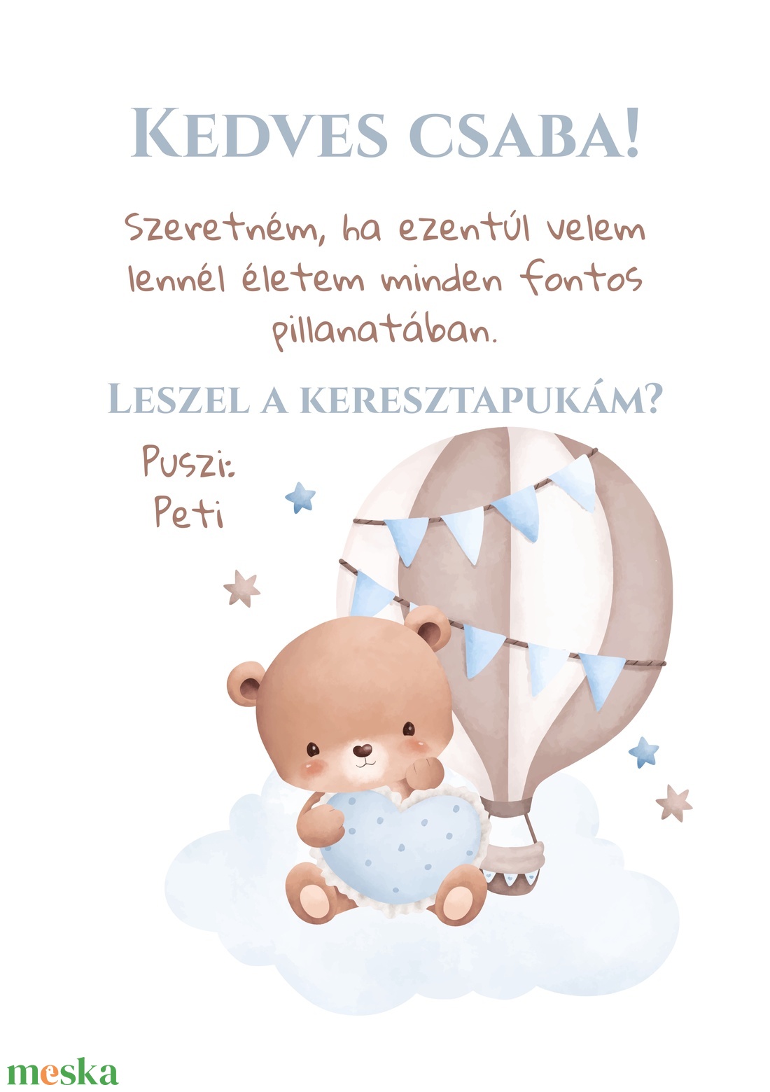 Keresztszülő felkérő képeslap - személyre szabott - otthon & életmód - papír, írószer - ajándékozás kellékei - képeslap, üdvözlőlap - Meska.hu Keresztszülő felkérő képeslap - személyre szabott - otthon & életmód - papír, írószer - ajándékozás kellékei - képeslap, üdvözlőlap - Meska.hu