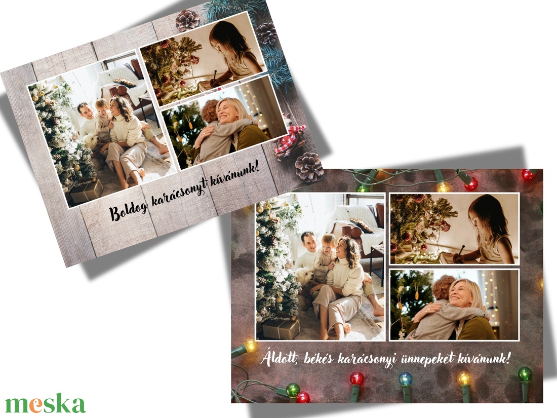 Karácsonyi fotókollázs  egyedi ajándék szeretteidnek - otthon & életmód - dekoráció - kép & falikép - mozaik kép - Meska.hu