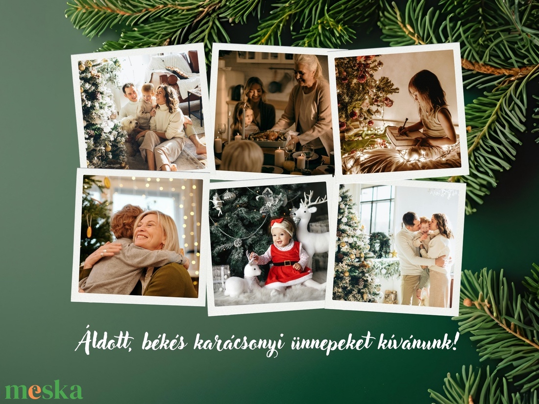 Karácsonyi fotókollázs  egyedi ajándék szeretteidnek - otthon & életmód - dekoráció - kép & falikép - mozaik kép - Meska.hu