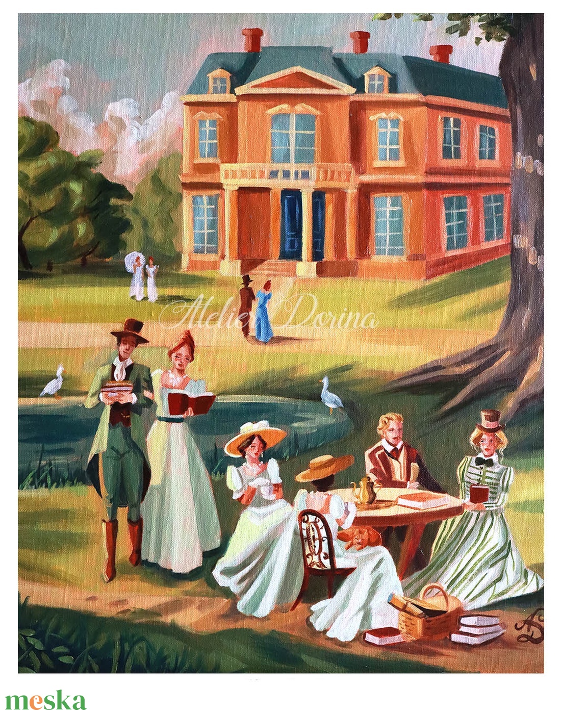 Művészi Nyomat - Jane Austen Könyvklub - művészet - grafika & illusztráció - művészi nyomat - Meska.hu Művészi Nyomat - Jane Austen Könyvklub - művészet - grafika & illusztráció - művészi nyomat - Meska.hu