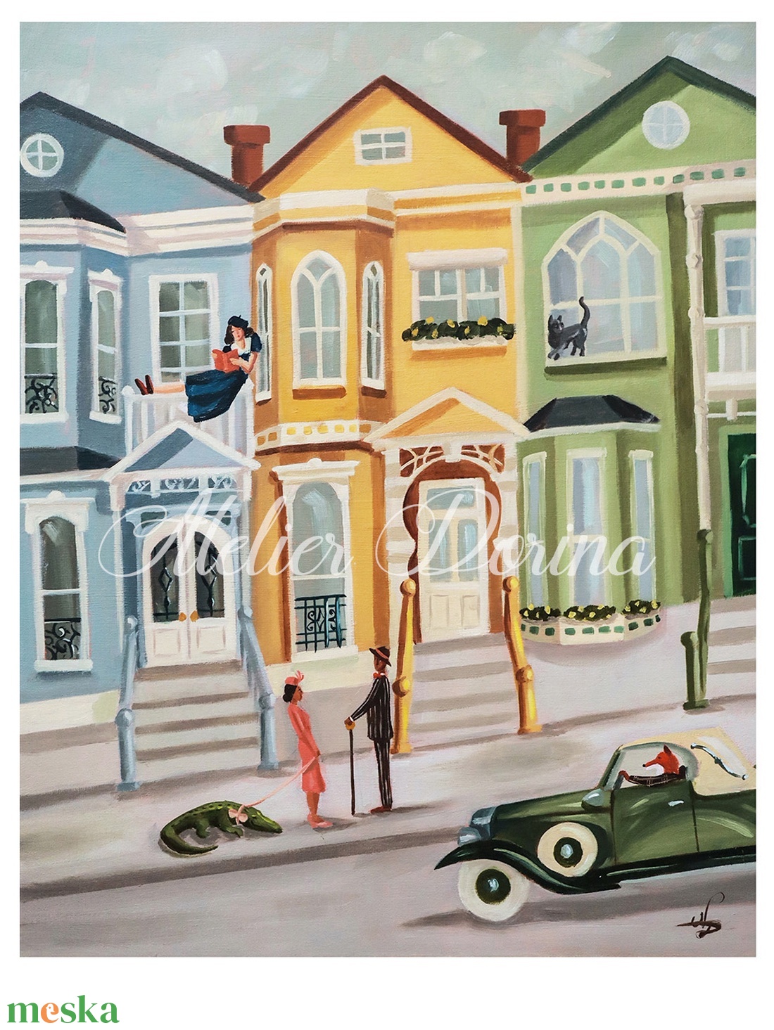 Művészi Nyomat - Elvarázsolt San Fransisco - művészet - grafika & illusztráció - művészi nyomat - Meska.hu Művészi Nyomat - Elvarázsolt San Fransisco - művészet - grafika & illusztráció - művészi nyomat - Meska.hu