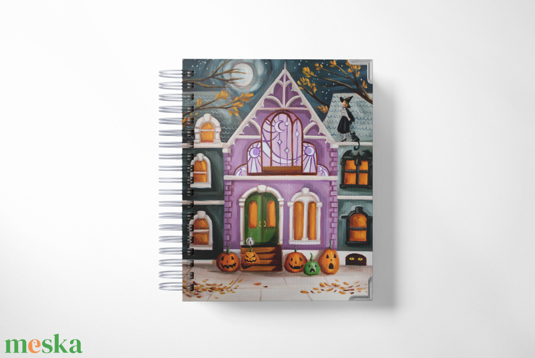 A6 Vonalas Spirálfüzet - Halloween Boszi - otthon & életmód - papír, írószer - jegyzetfüzet & napló - Meska.hu A6 Vonalas Spirálfüzet - Halloween Boszi - otthon & életmód - papír, írószer - jegyzetfüzet & napló - Meska.hu