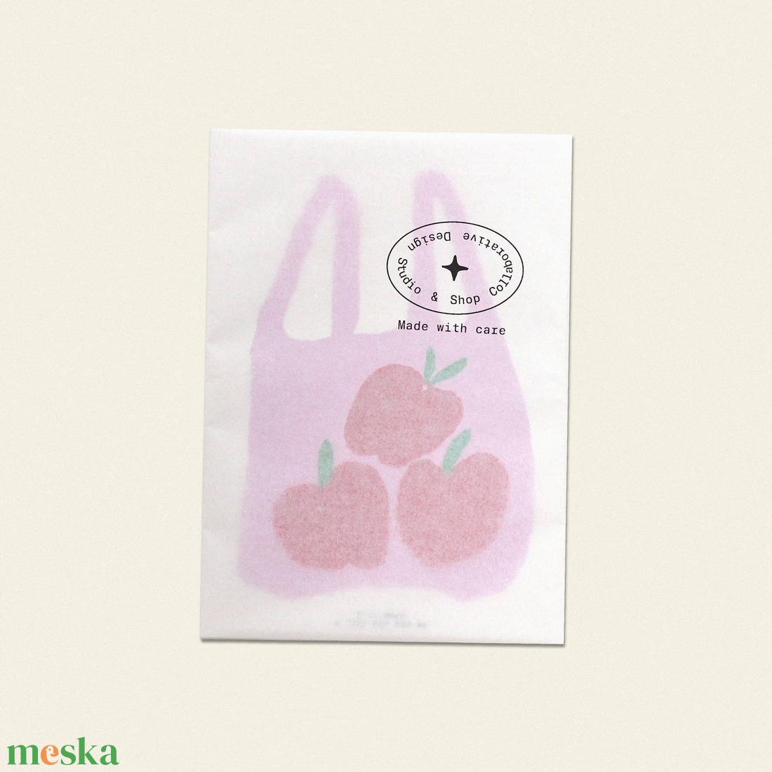 Rózsaszín szatyor � 'The Bag I Dreamed' sorozatból / Illusztrált nyomat - művészet - grafika & illusztráció - művészi nyomat - Meska.hu