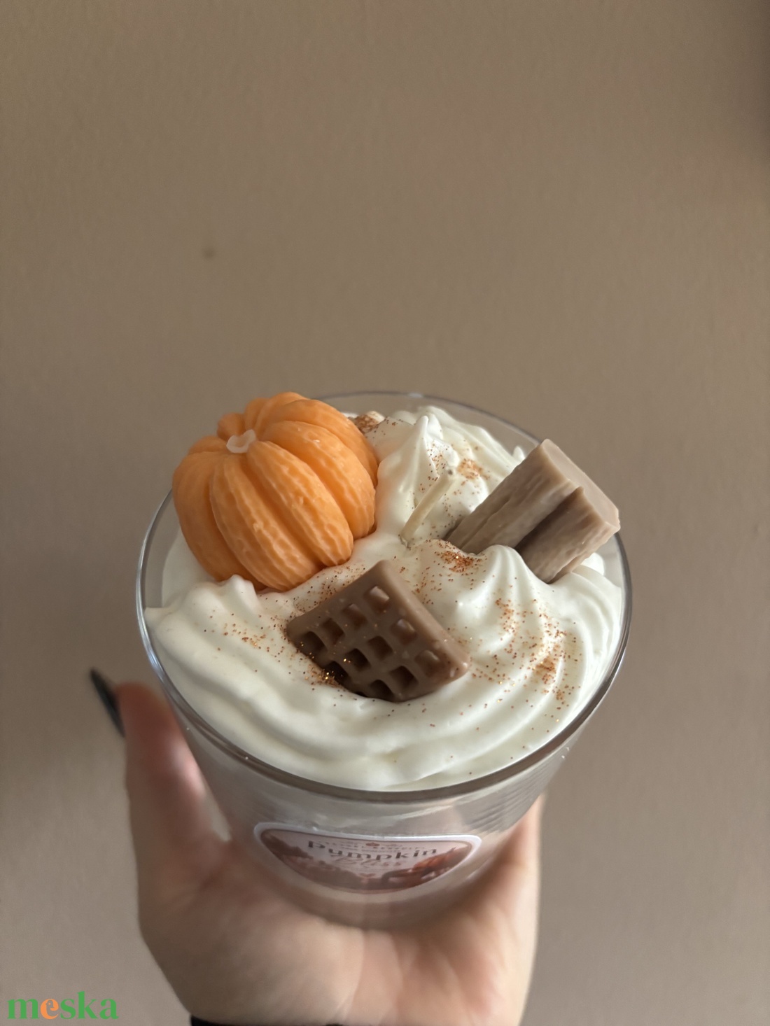 Pumpkin spice illat gyertya  - otthon & életmód - gyertya, illat, aroma - gyertya - Meska.hu