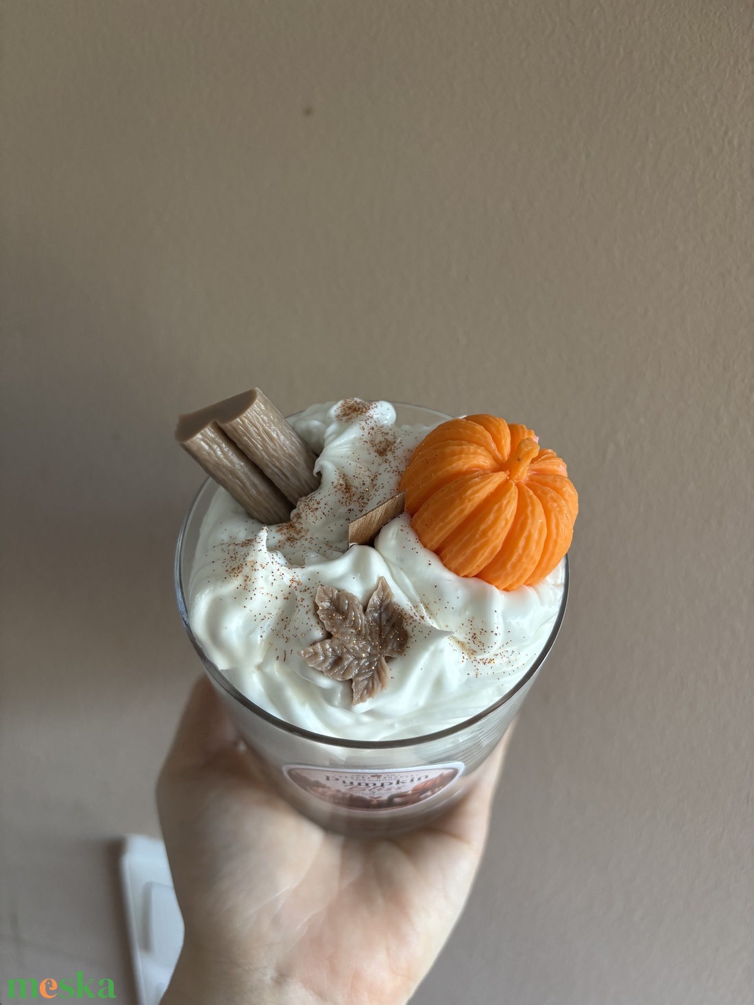 Pumpkin spice illat gyertya  - otthon & életmód - gyertya, illat, aroma - gyertya - Meska.hu