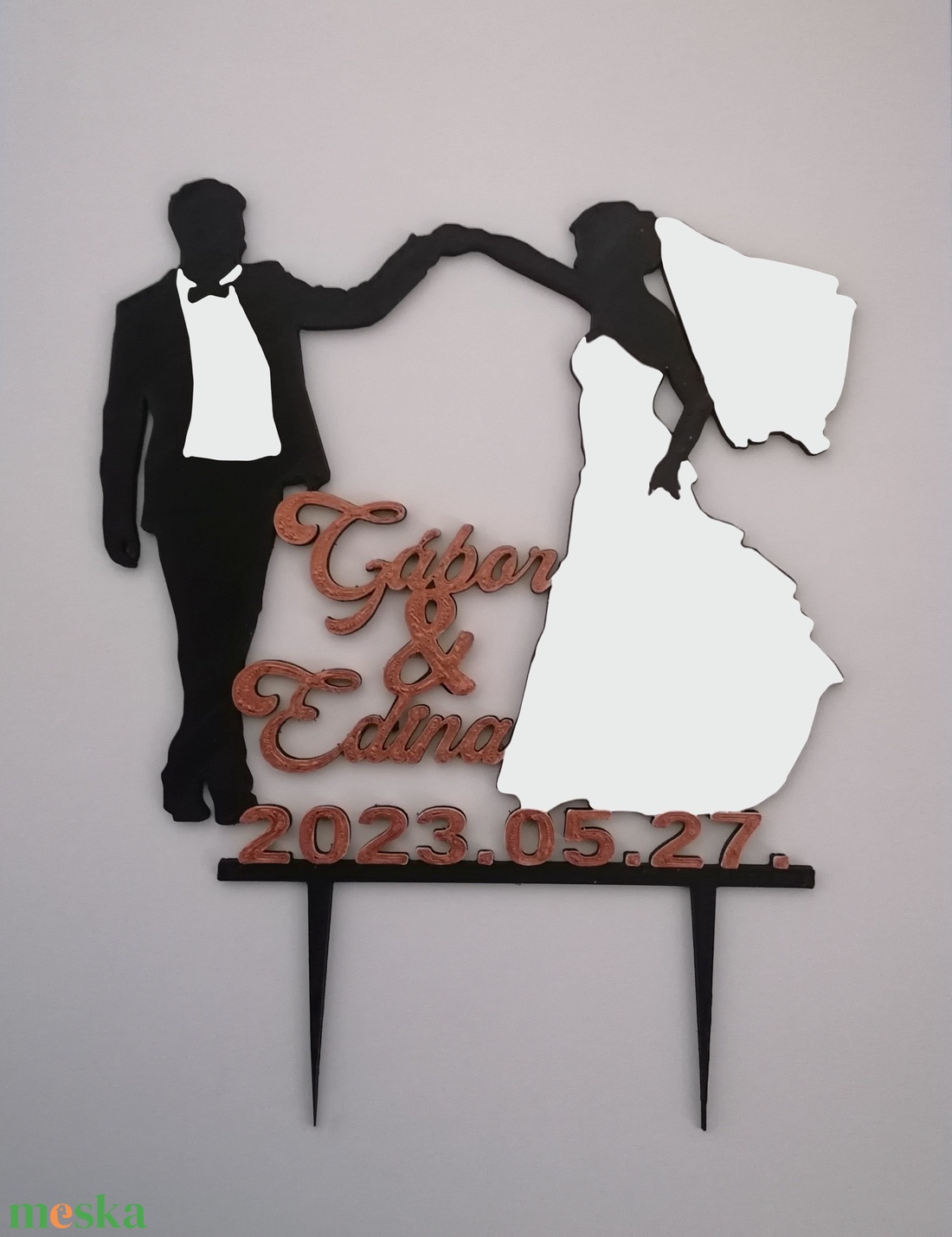 Esküvői tortadísz 02 (egyedi felirattal) - esküvő - dekoráció - sütidísz - Meska.hu Esküvői tortadísz 02 (egyedi felirattal) - esküvő - dekoráció - sütidísz - Meska.hu
