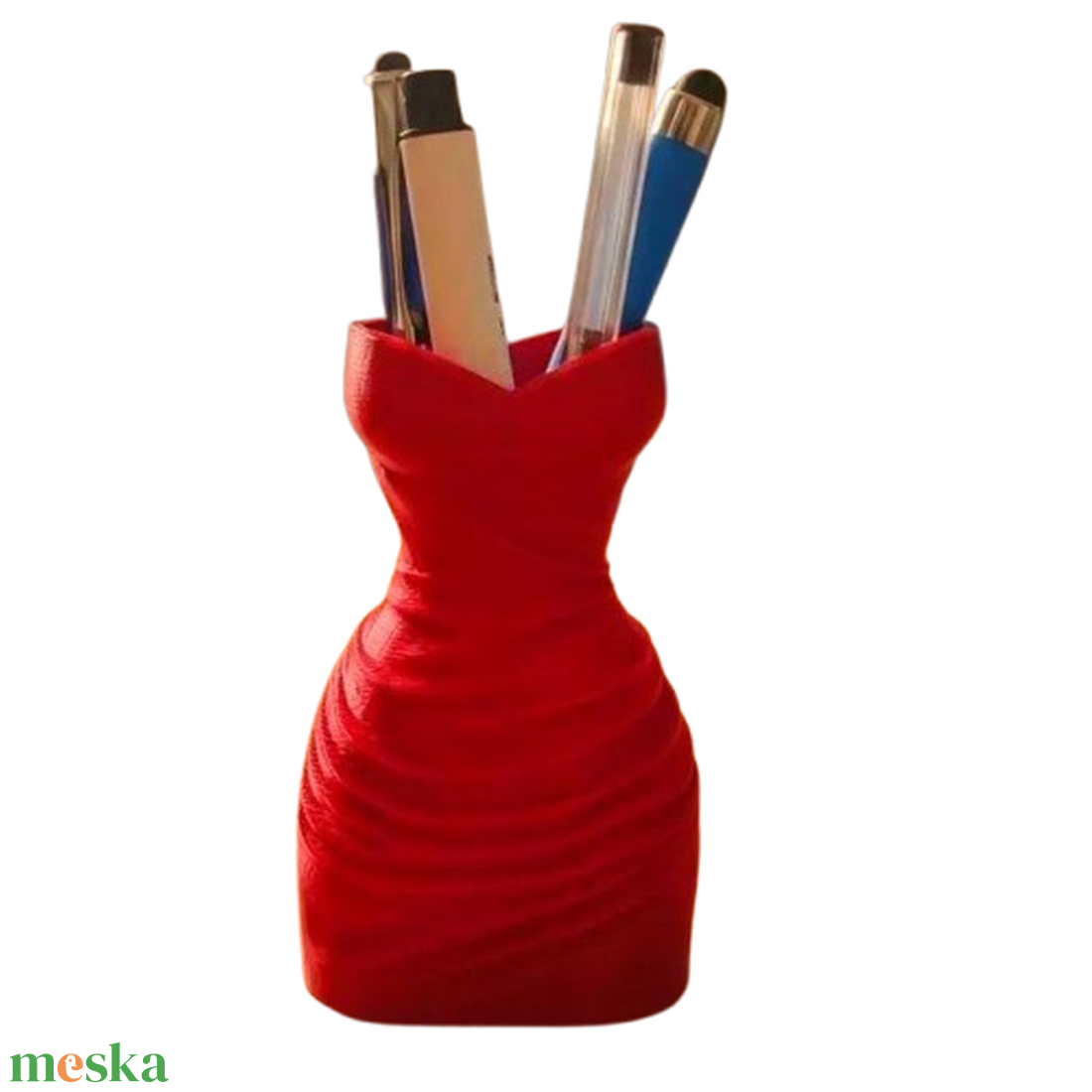 Elegáns dressz írószertartó 01 (több színben elérhető) - otthon & életmód - tárolás & rendszerezés - íróasztali tároló - Meska.hu
