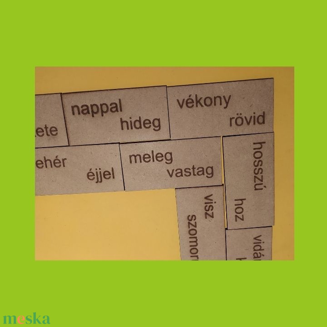 Szókörút - ellentétes jelentésű szavak - olvasási és logikai képesség fejlesztő dominó játék - játék & sport - táblajáték és kártyajáték - dominó - Meska.hu Szókörút - ellentétes jelentésű szavak - olvasási és logikai képesség fejlesztő dominó játék - játék & sport - táblajáték és kártyajáték - dominó - Meska.hu