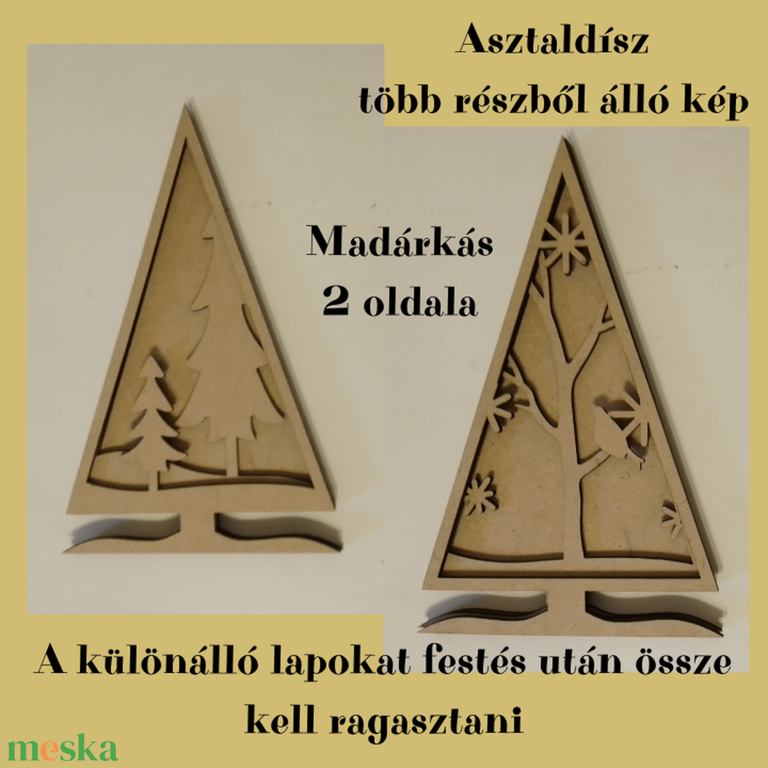 Fenyőfa alakú többrétegű 3D hatású kétoldalú asztali ünnepi dísz - karácsony - karácsonyi lakásdekoráció - karácsonyi lakásdíszek - Meska.hu Fenyőfa alakú többrétegű 3D hatású kétoldalú asztali ünnepi dísz - karácsony - karácsonyi lakásdekoráció - karácsonyi lakásdíszek - Meska.hu
